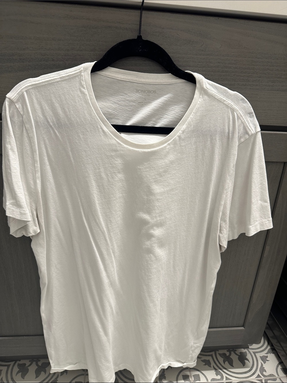 Bonobos Men's White Crewneck Short Sleeve Tee